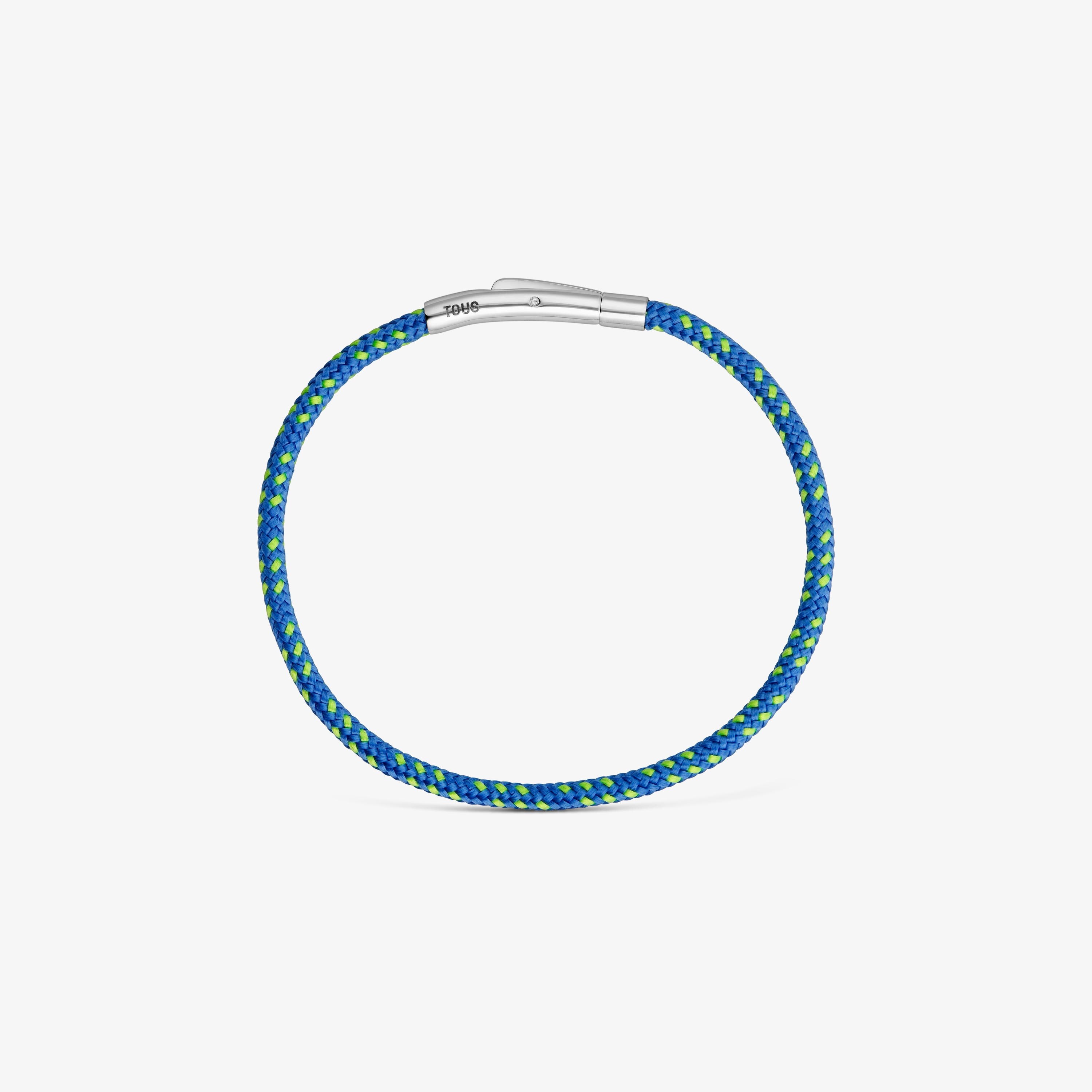 Bracelet with blue cord and steel TOUS Basics