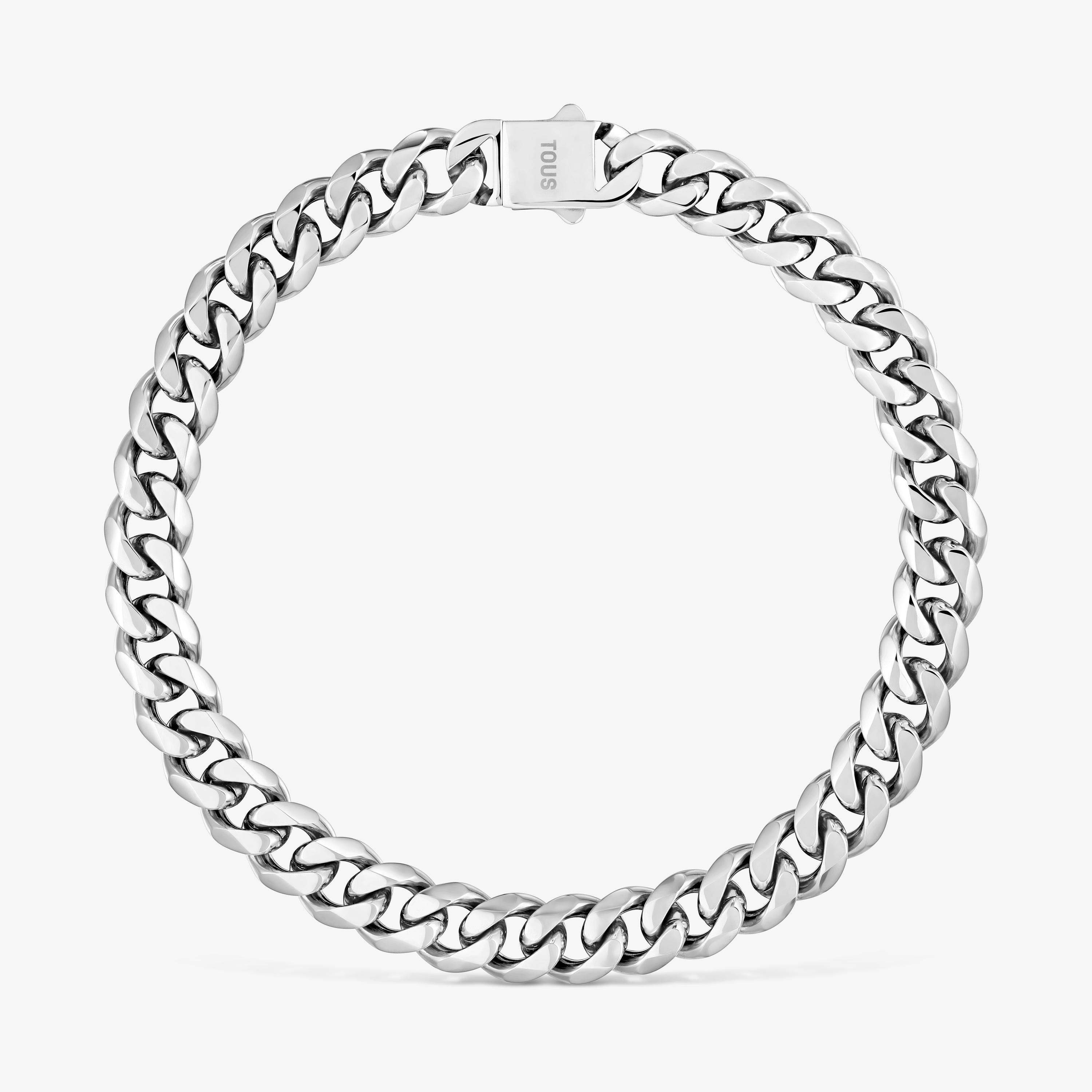Steel curb chain Necklace TOUS Basics