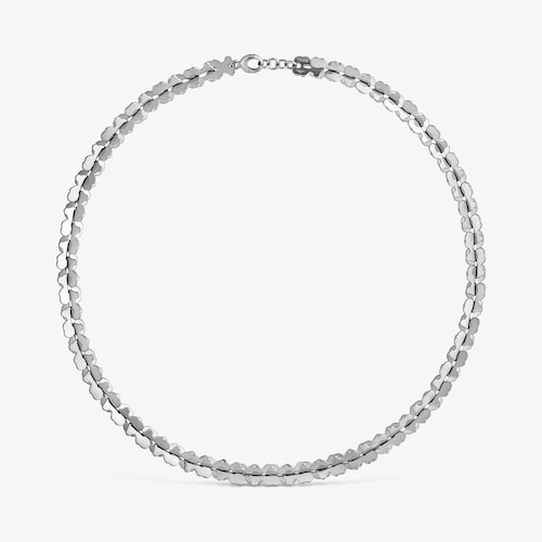 Collar corto de acero con motivos oso Carrusel