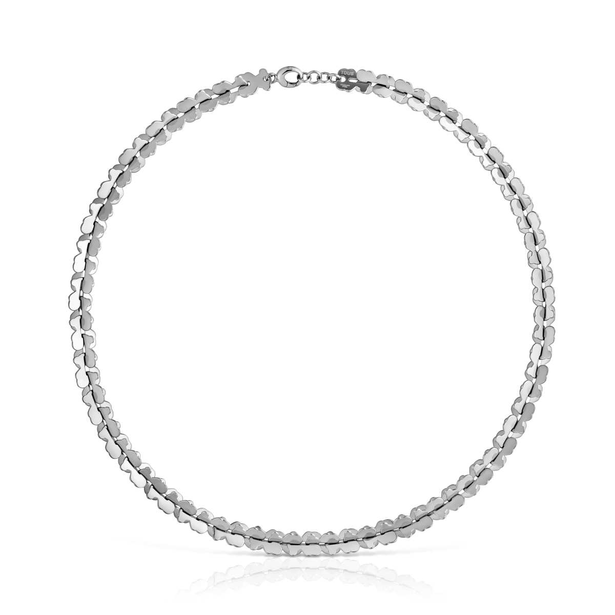 Tous - Collar Corto De Acero Con Motivos Oso Carrusel - Plateado