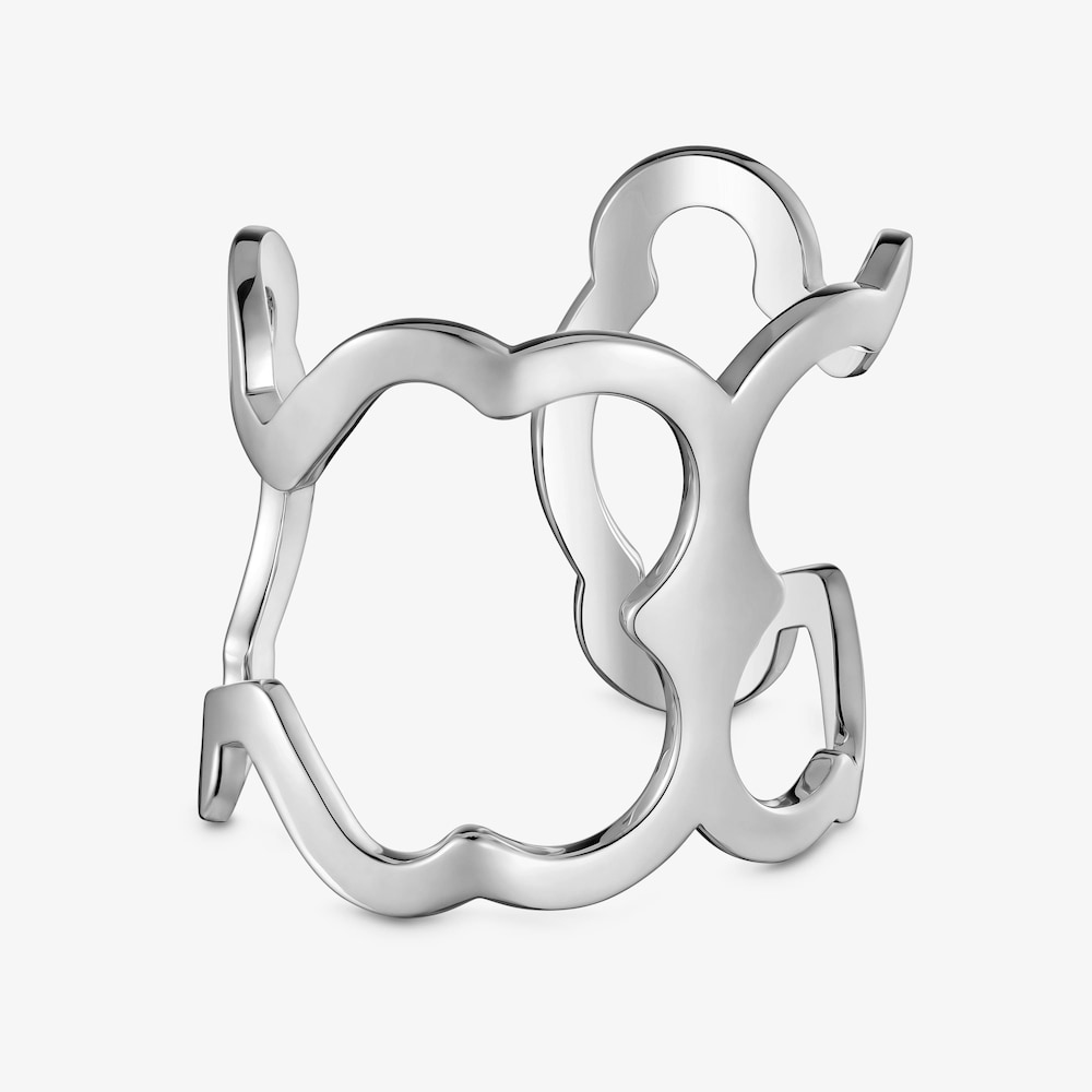 Pulsera esclava xl de acero con silueta oso Carrusel