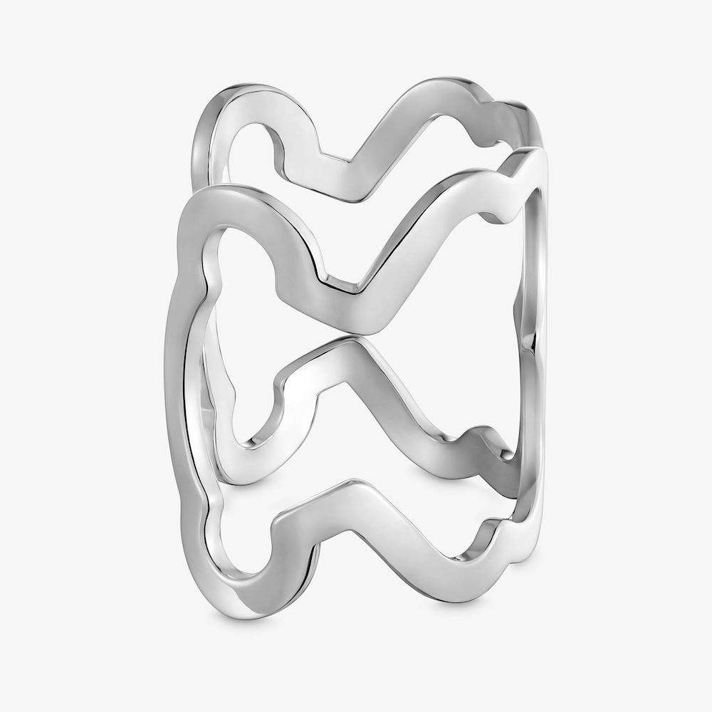 Pulsera esclava xl de acero con silueta oso Carrusel