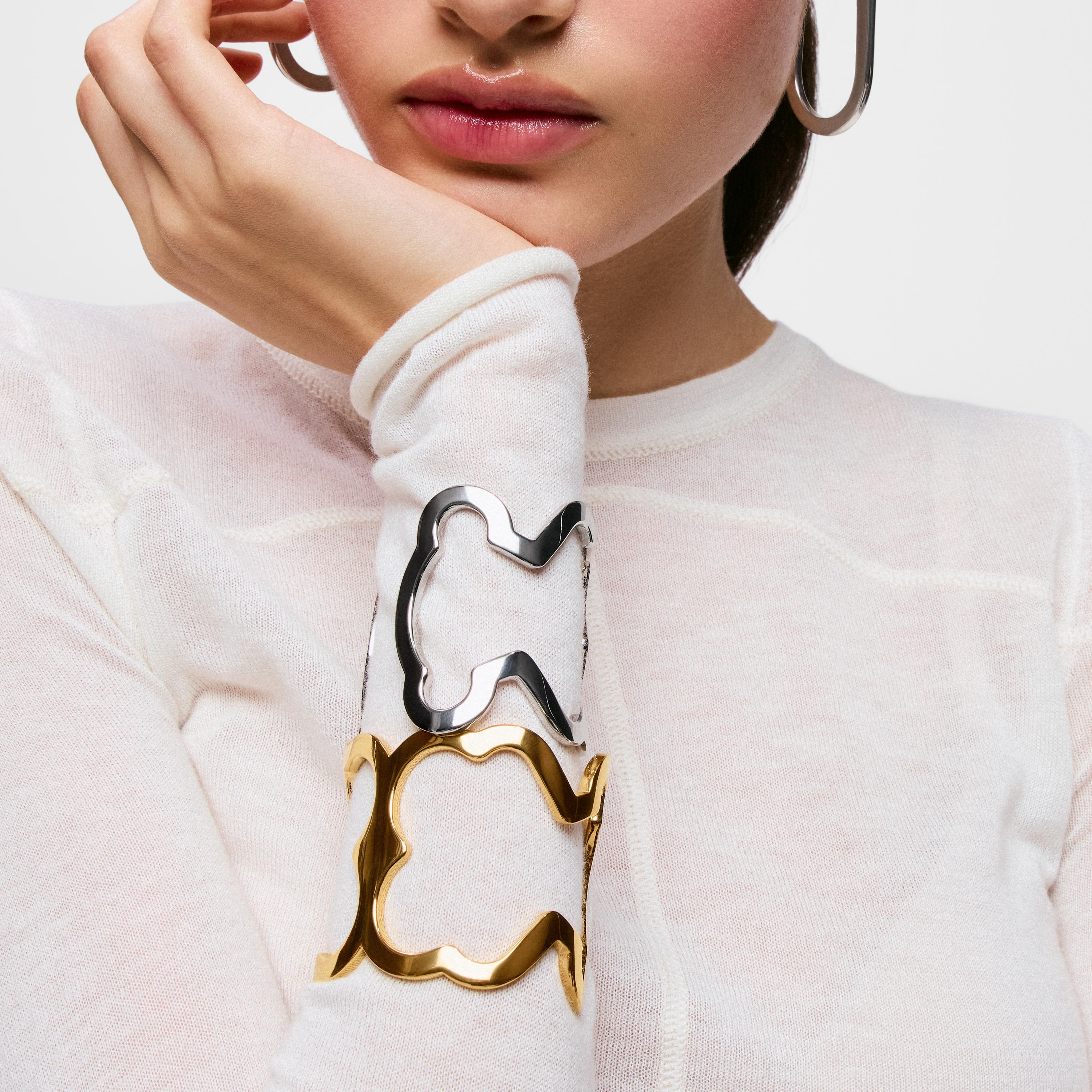 XL steel Bangle with bear silhouette TOUS Carrusel