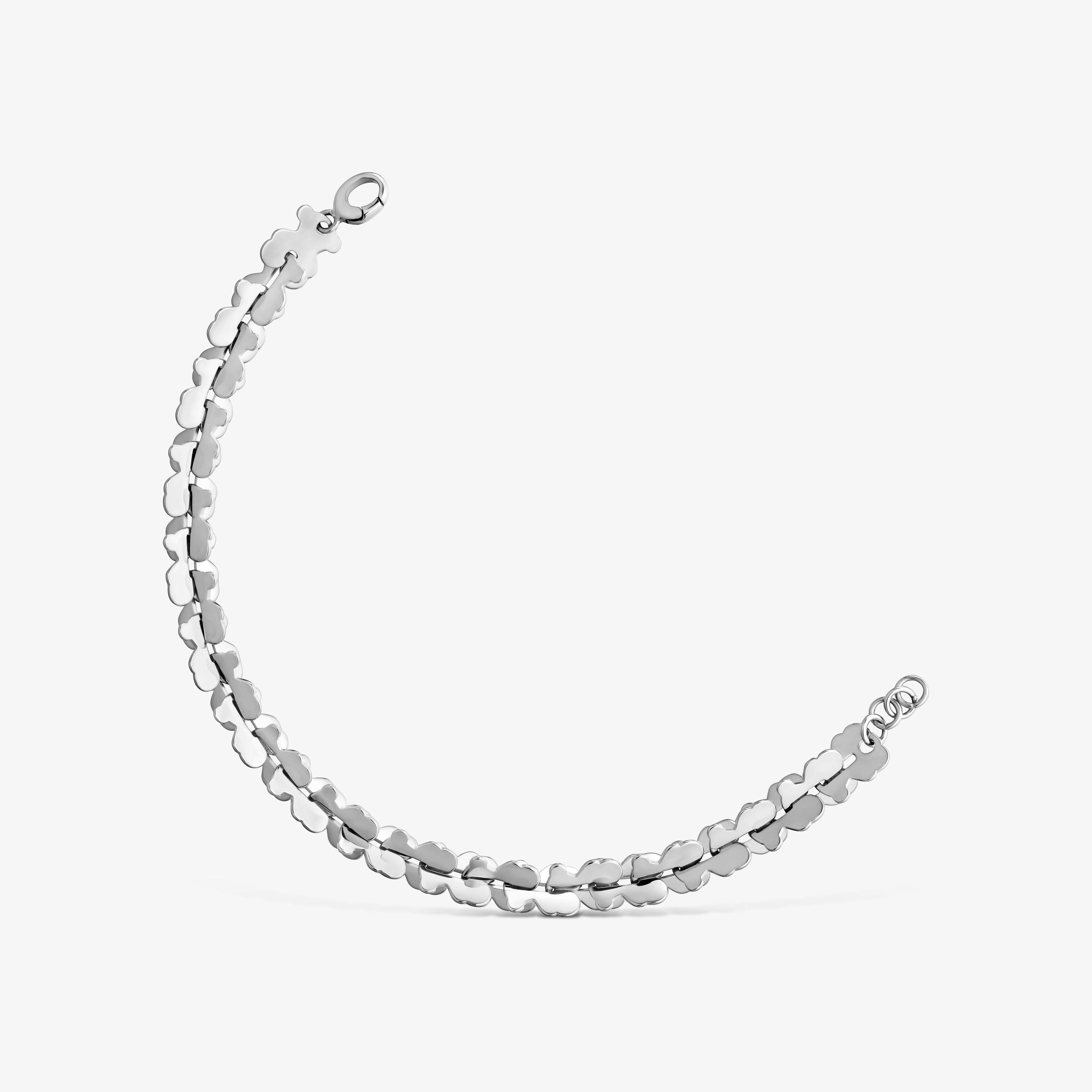 Steel Chain bracelet with bear motifs TOUS Carrusel