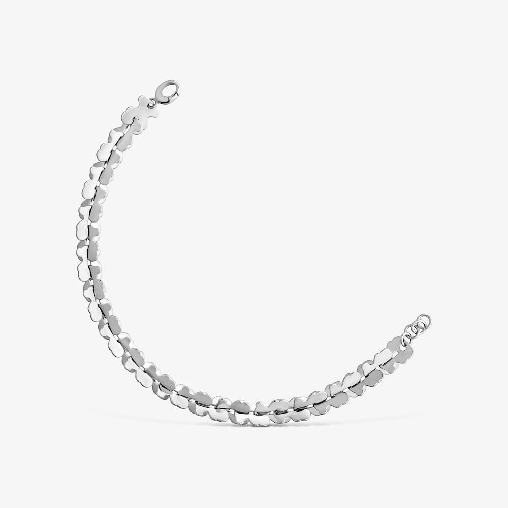 Pulsera cadena de acero con motivos oso Carrusel