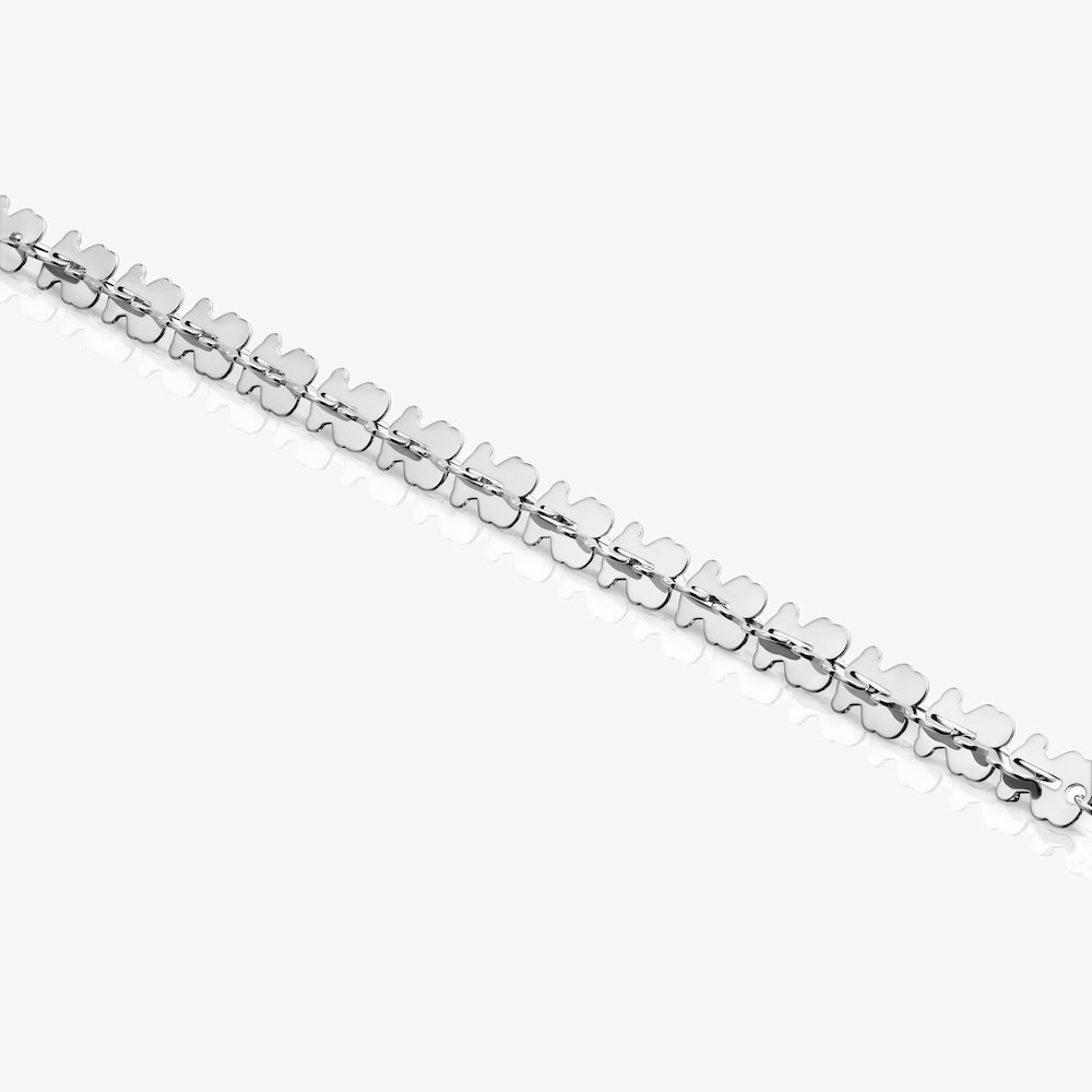 Pulsera cadena de acero con motivos oso Carrusel