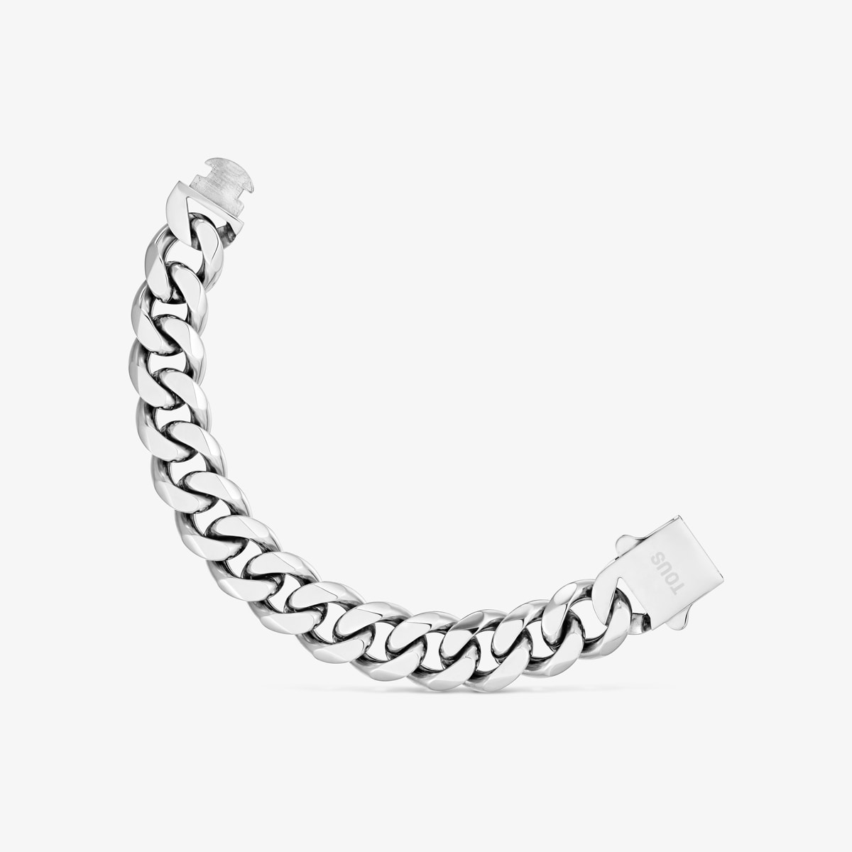 Tous - Pulsera Cadena Barbada De Acero Tous Basics - Plateado