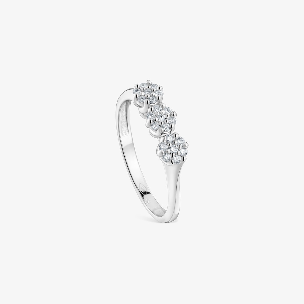 Ring aus 9&nbsp;kt Wei&szlig;gold mit Diamanten TOUS Les Classiques