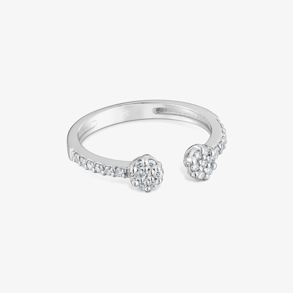 Offener Ring aus 9&nbsp;kt Wei&szlig;gold mit Diamanten TOUS Les Classiques