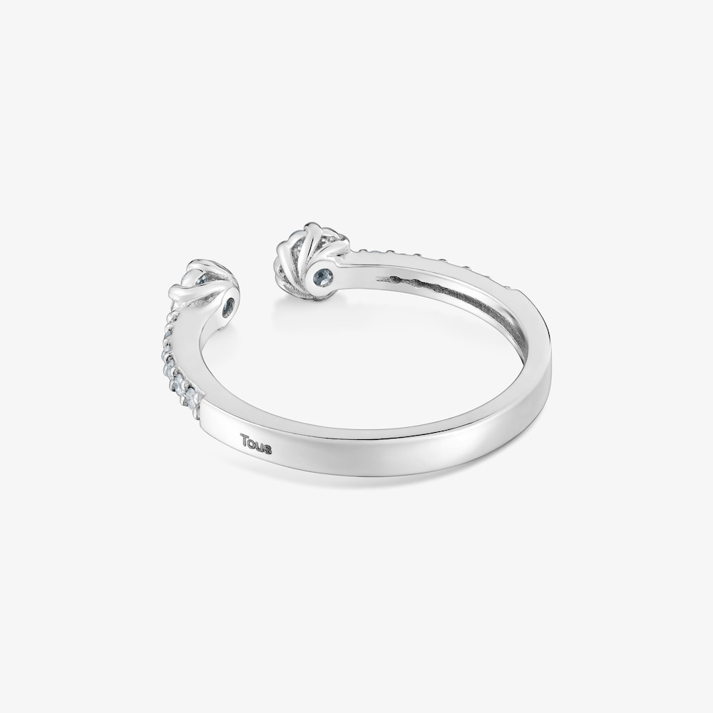 Offener Ring aus 9&nbsp;kt Wei&szlig;gold mit Diamanten TOUS Les Classiques