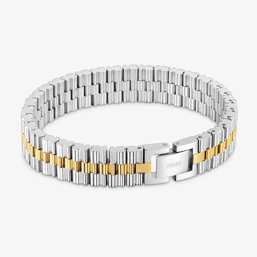 Pulsera de eslabones en acero bicolor TOUS 1950
