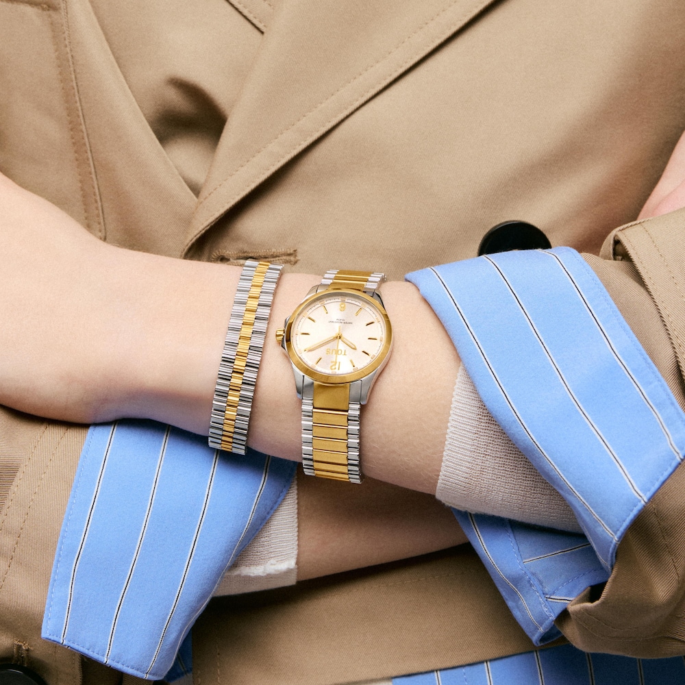 Pulsera de eslabones en acero bicolor TOUS 1950