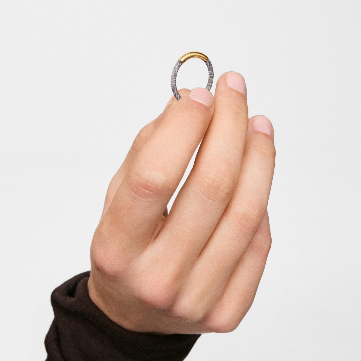 Tous - Anillo De Acero Y Oro 14 Kt Tous Unlock Talla 12