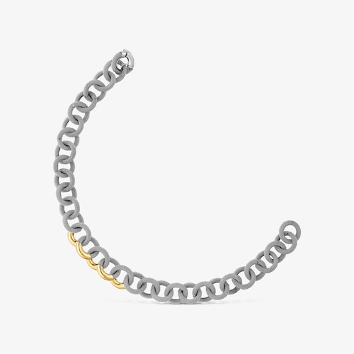 Bracciale in acciaio e oro 14&nbsp;kt TOUS Unlock