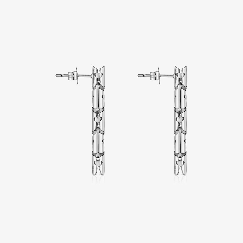 Long articulated steel Earrings TOUS Carrusel