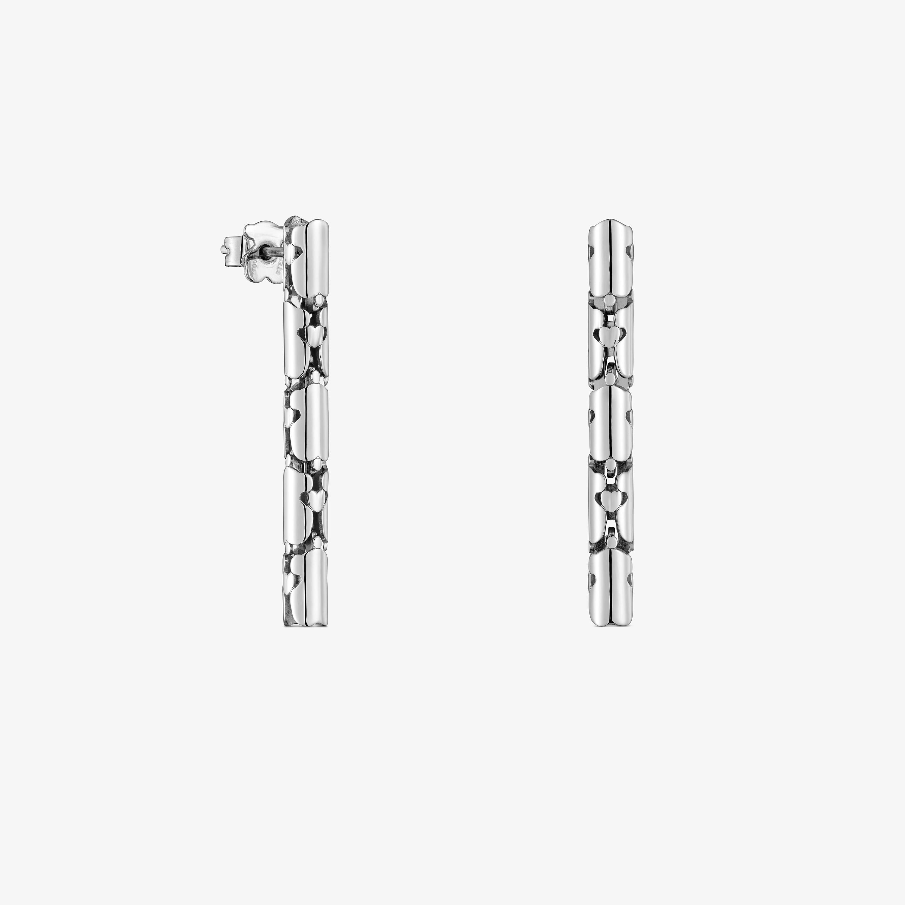 Long articulated steel Earrings TOUS Carrusel