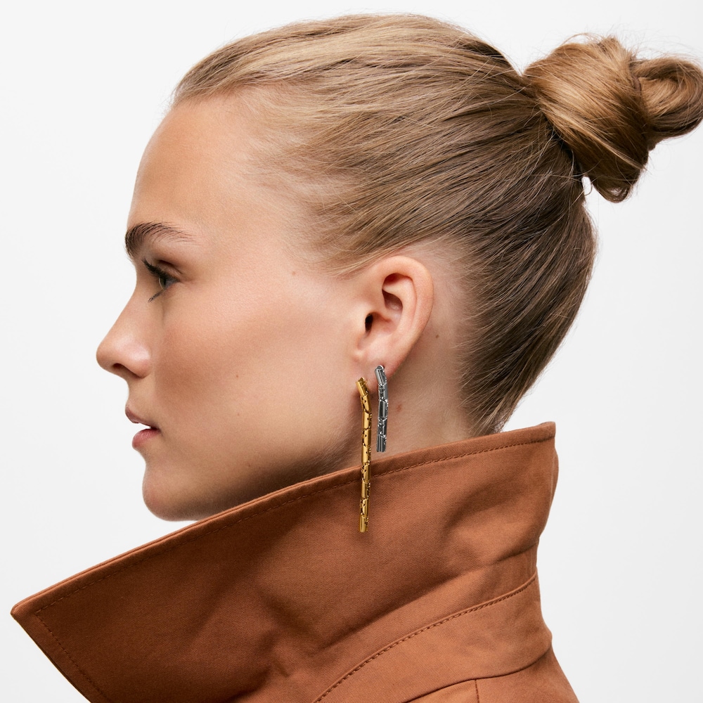 Long gold-colored articulated steel Earrings TOUS Carrusel