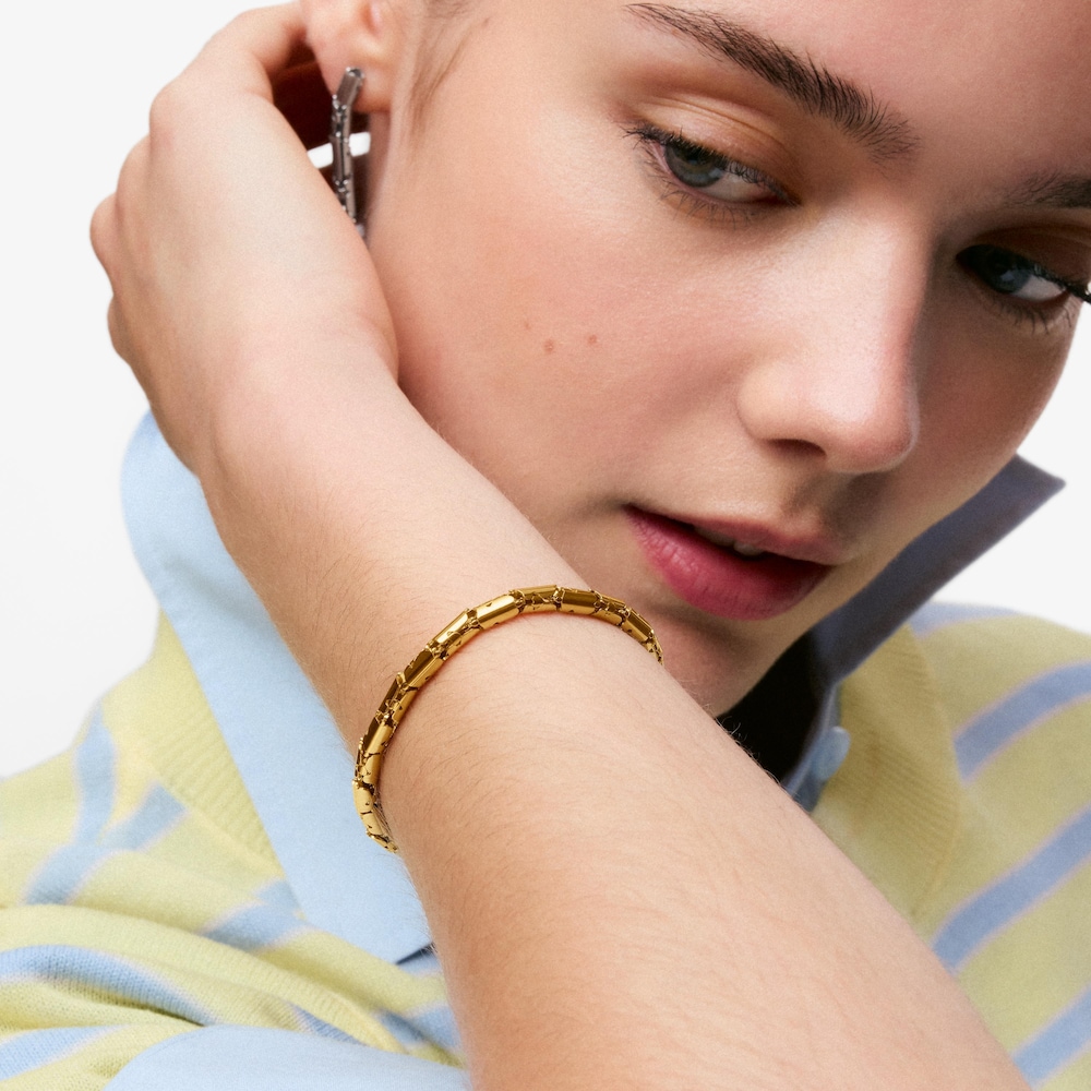Gold-colored articulated steel Chain bracelet TOUS Carrusel