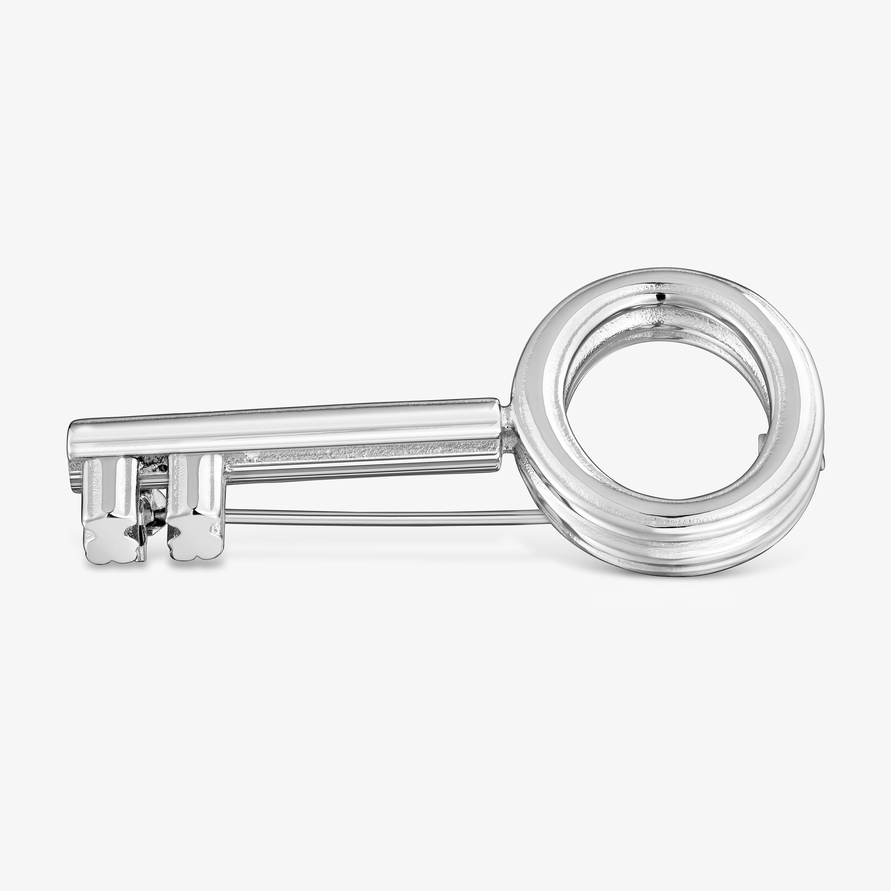 Steel key-motif Brooch TOUS Charming