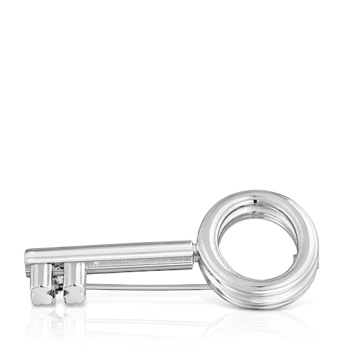 Spilla con motivo a chiave in acciaio TOUS Charming