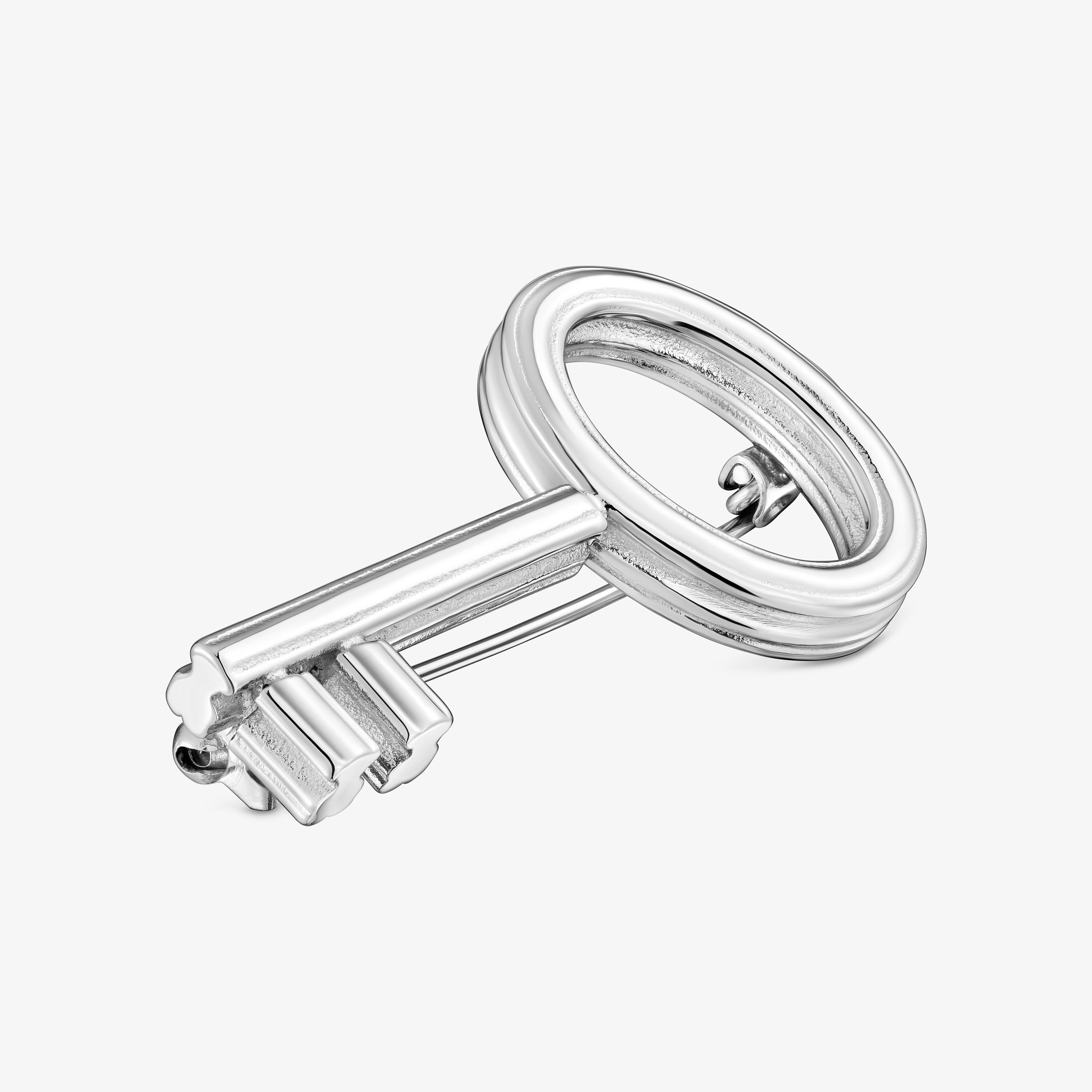 Steel key-motif Brooch TOUS Charming