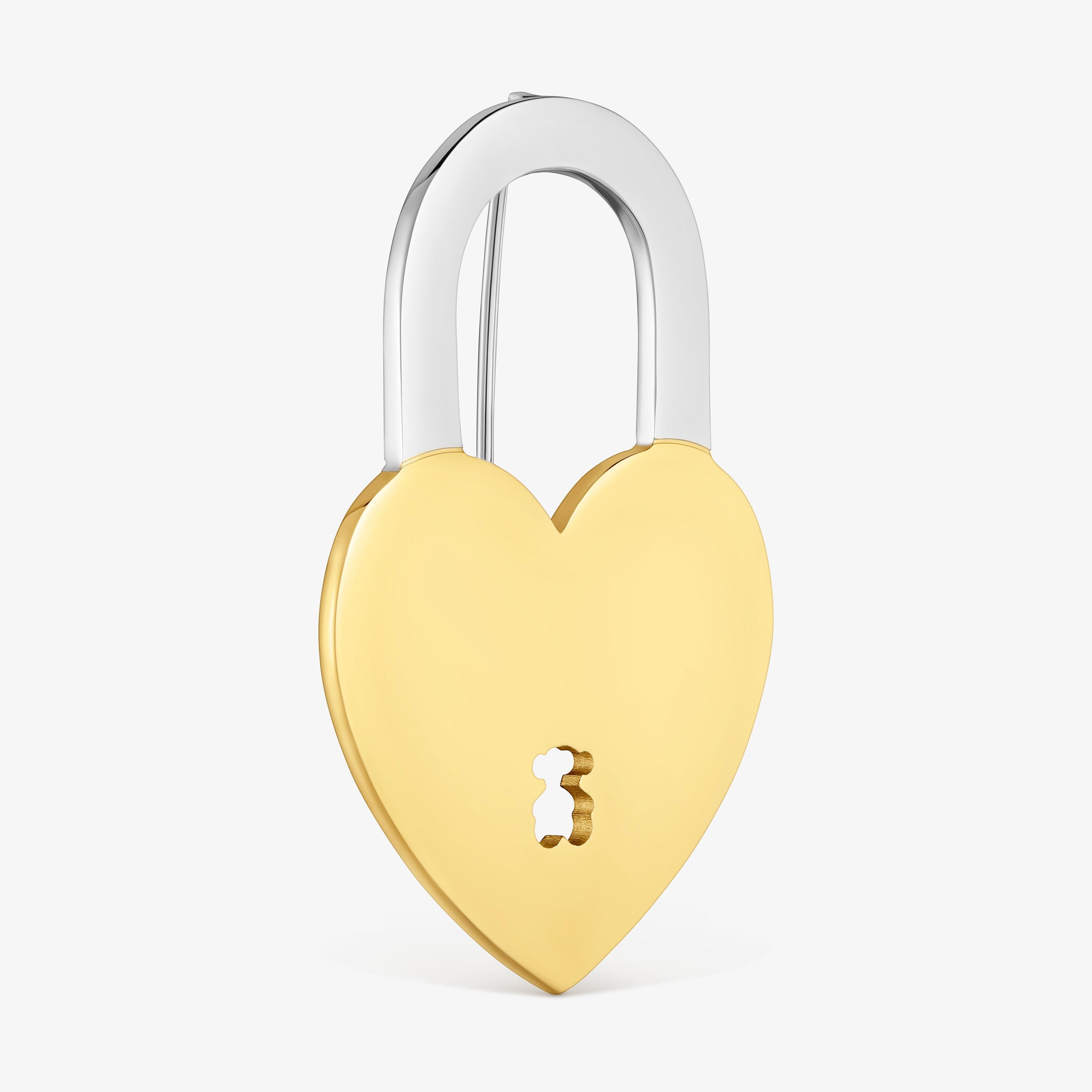 Two-tone steel heart-motif Brooch TOUS Charming