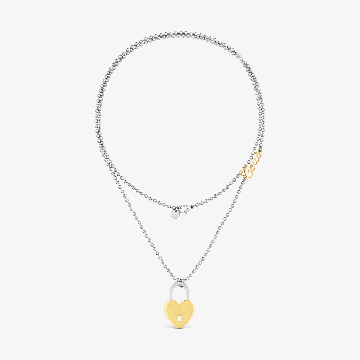 Tous - Collar Largo De Acero Bicolor Y Motivo Corazón Tous Charming - Bicolor