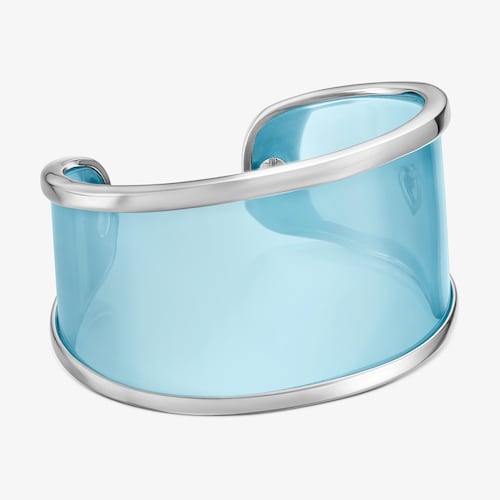 N&aacute;ramok z&nbsp;ocele a modrej živice TOUS Galaxy