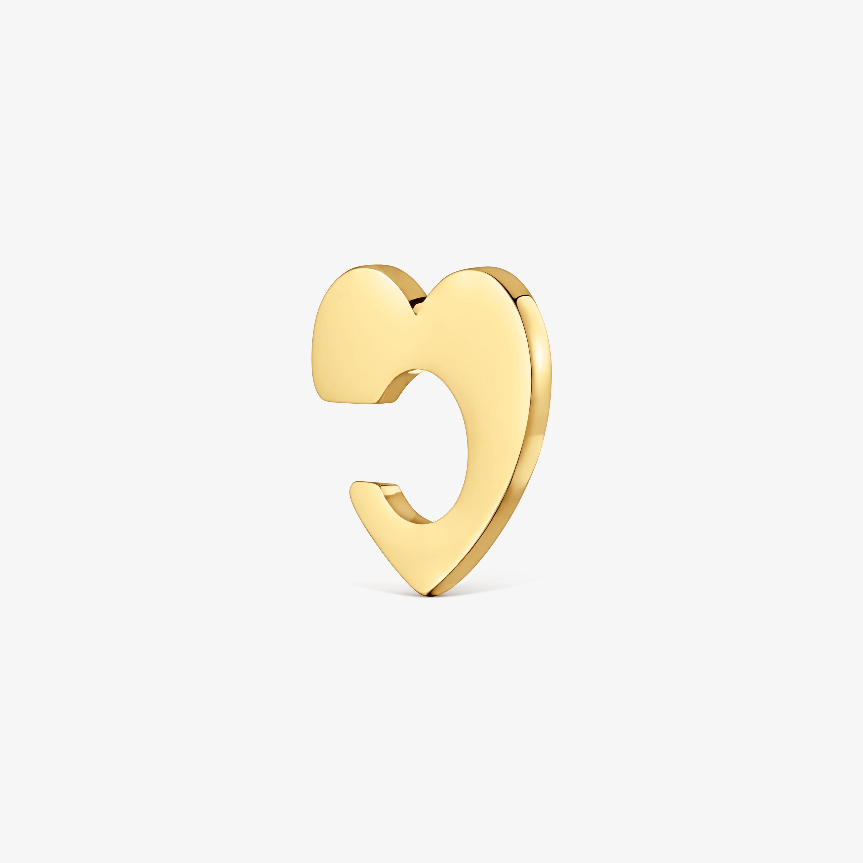 Gold-colored steel heart Earcuff TOUS Galaxy