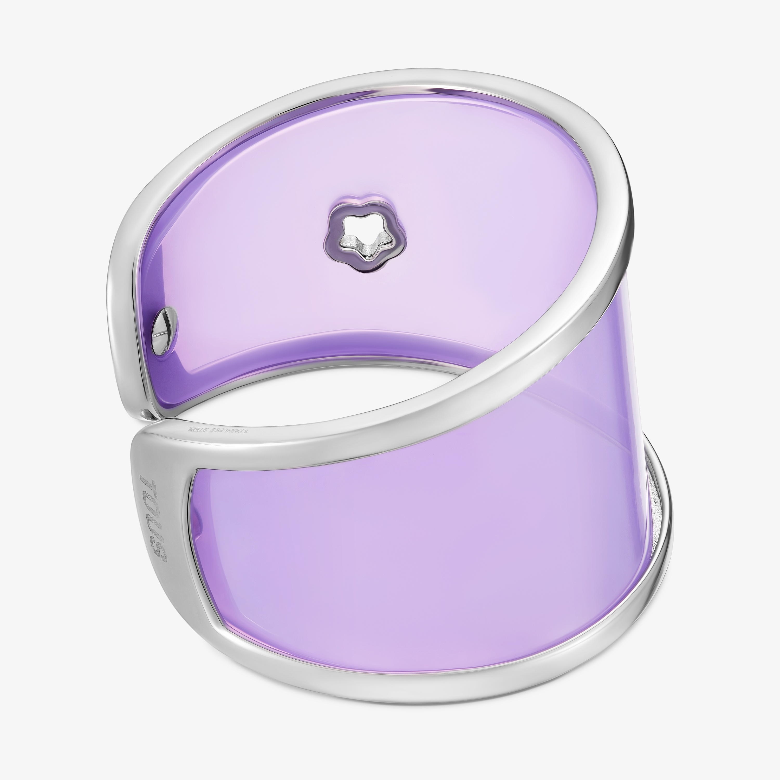 Steel and lilac resin Bangle TOUS Galaxy