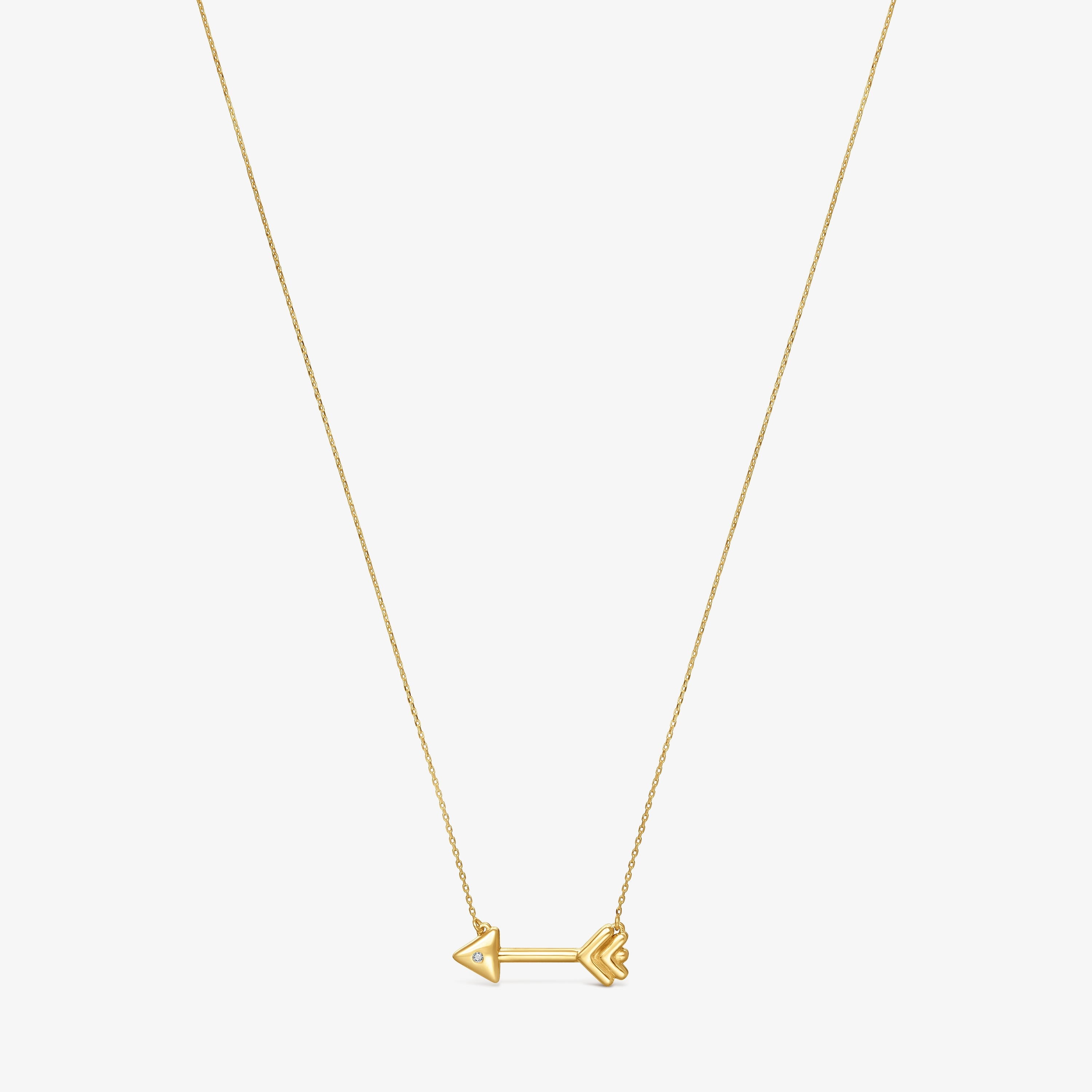 9kt gold Necklace with diamonds TOUS Flechazo | TOUS
