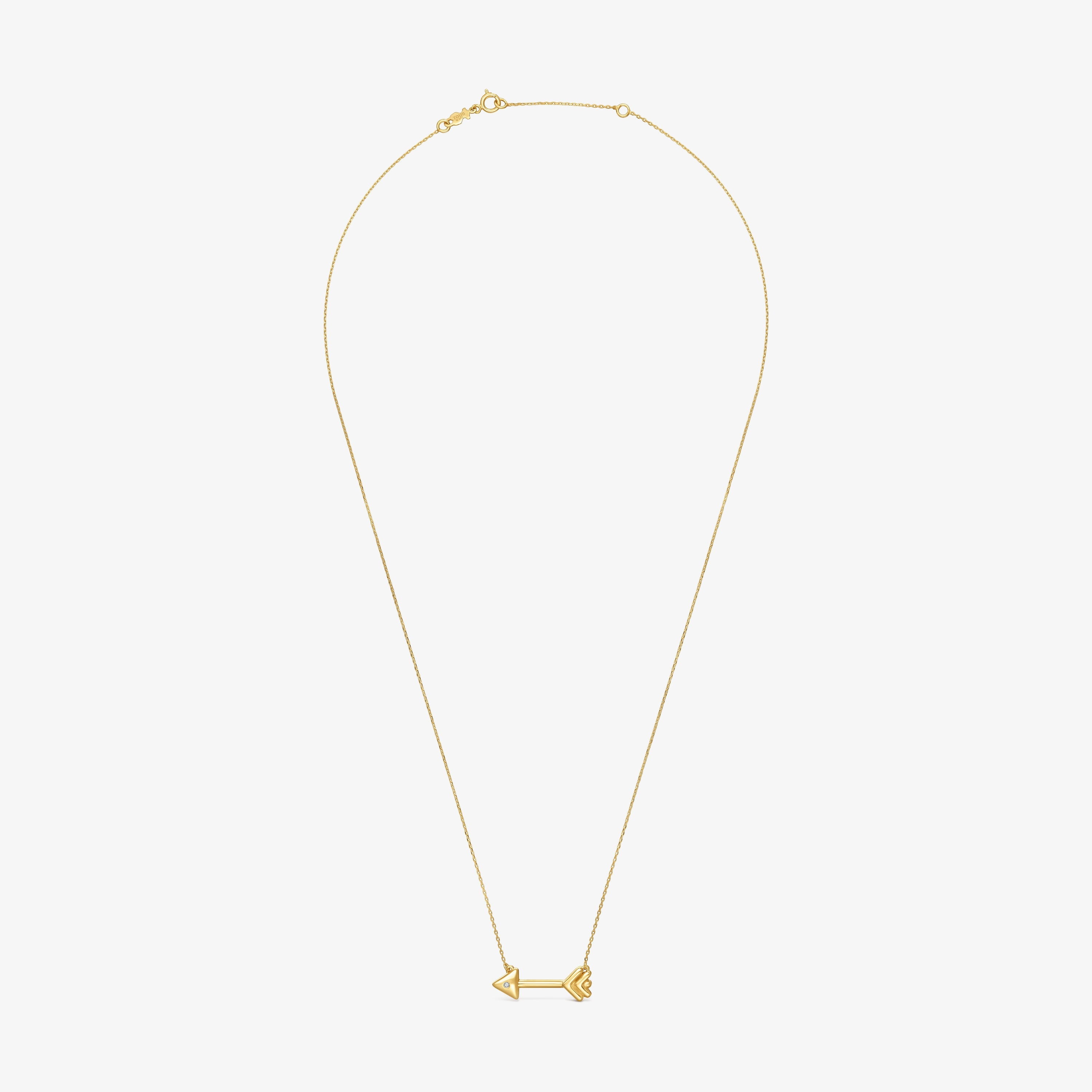 9kt gold Necklace with diamonds TOUS Flechazo