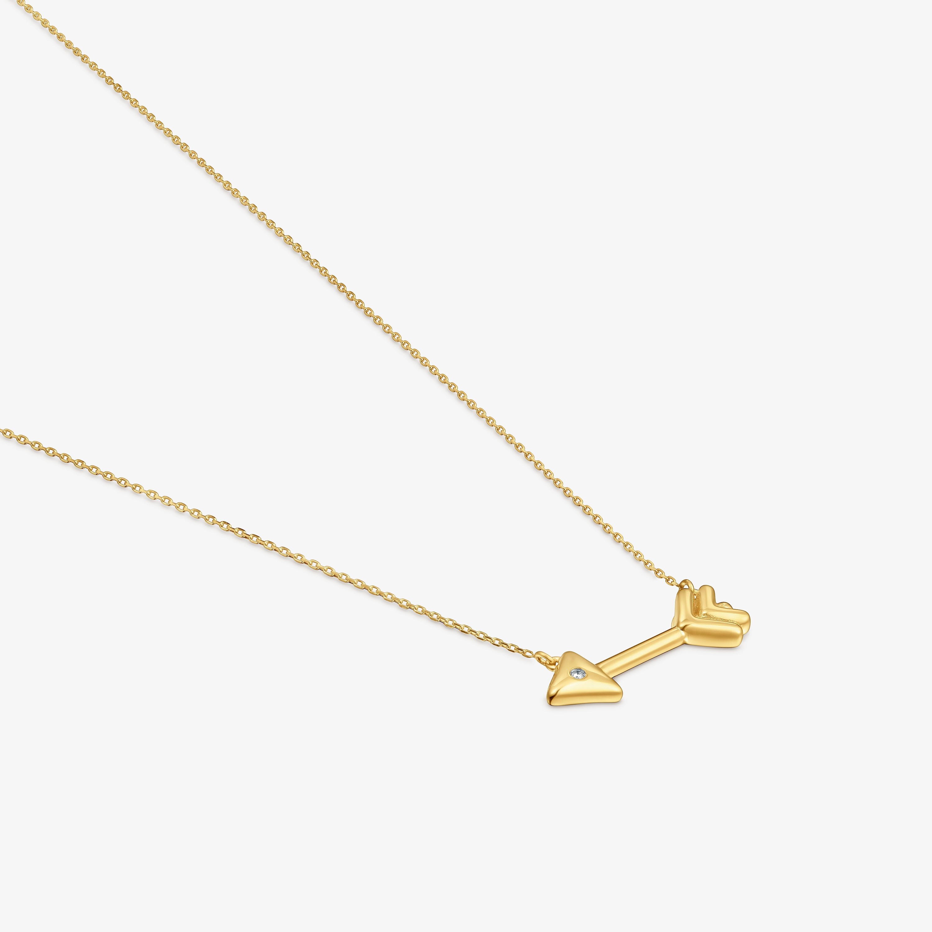 9kt gold Necklace with diamonds TOUS Flechazo
