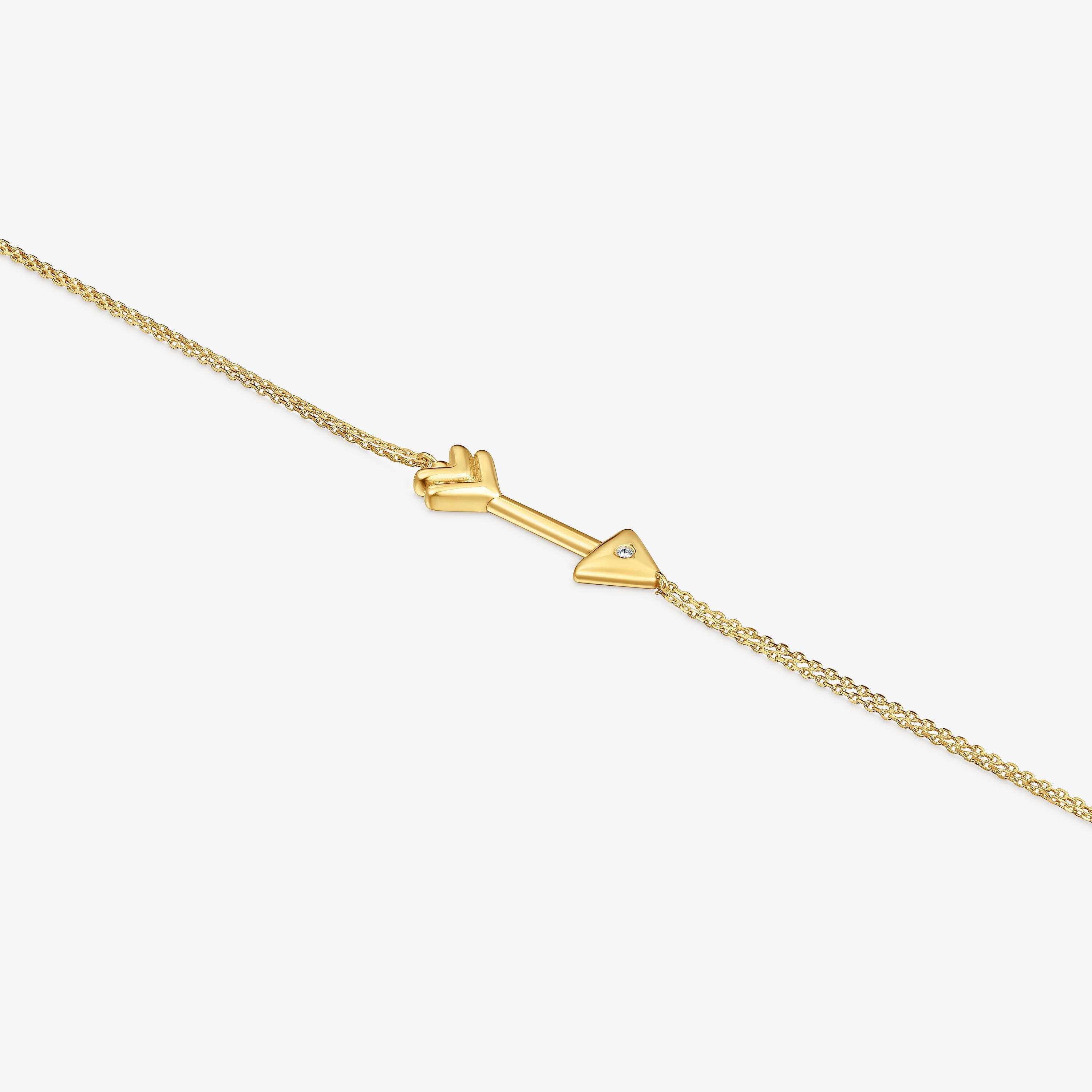 9kt gold Bracelet with diamonds TOUS Flechazo
