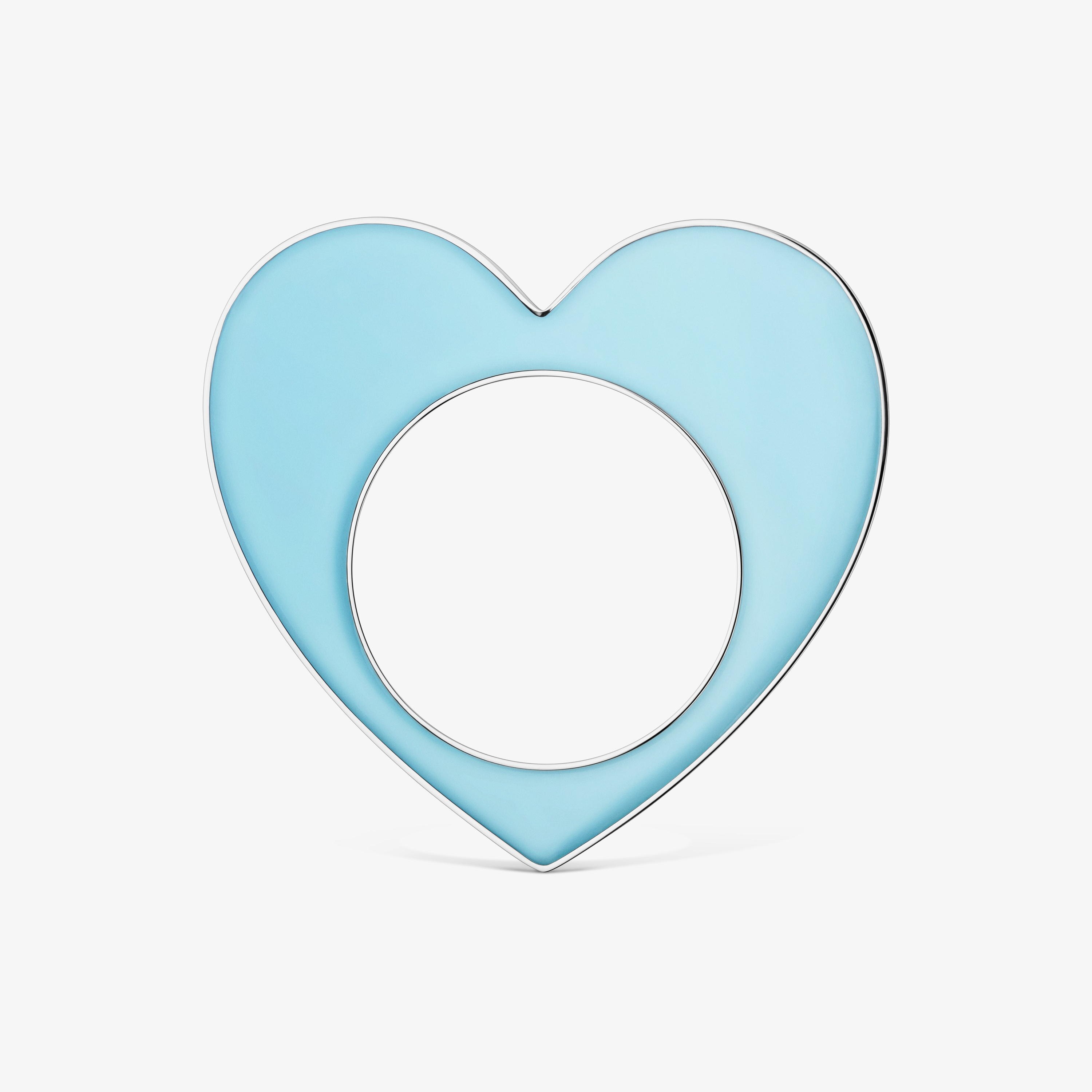 Steel and blue resin heart Bangle TOUS Galaxy