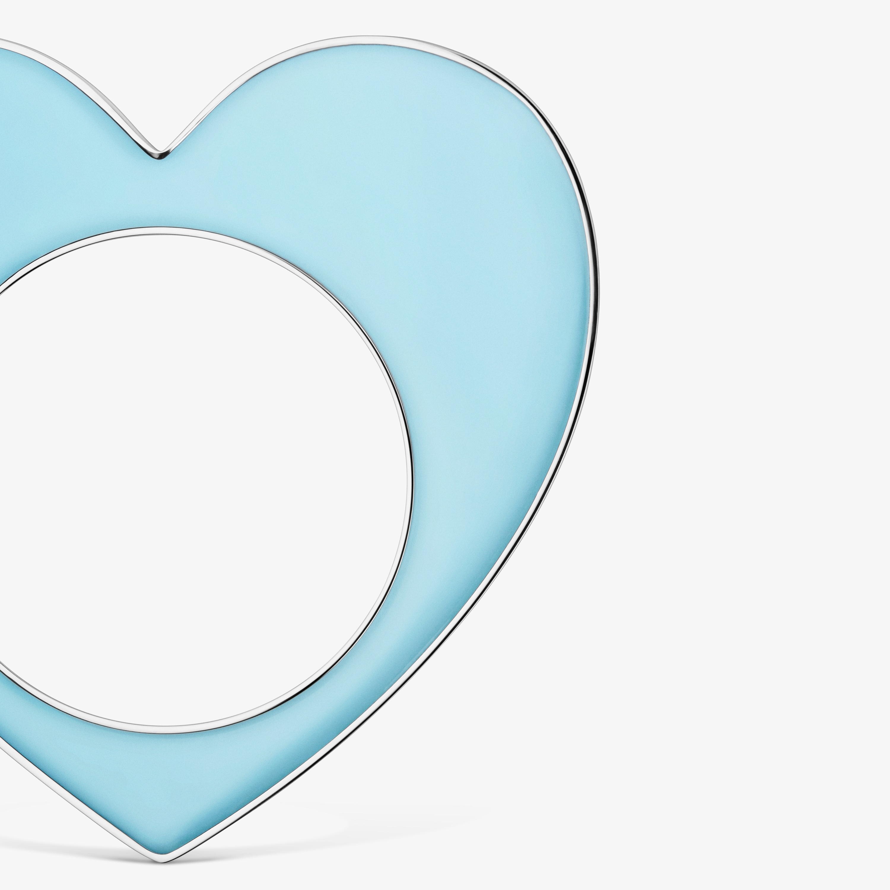 Steel and blue resin heart Bangle TOUS Galaxy