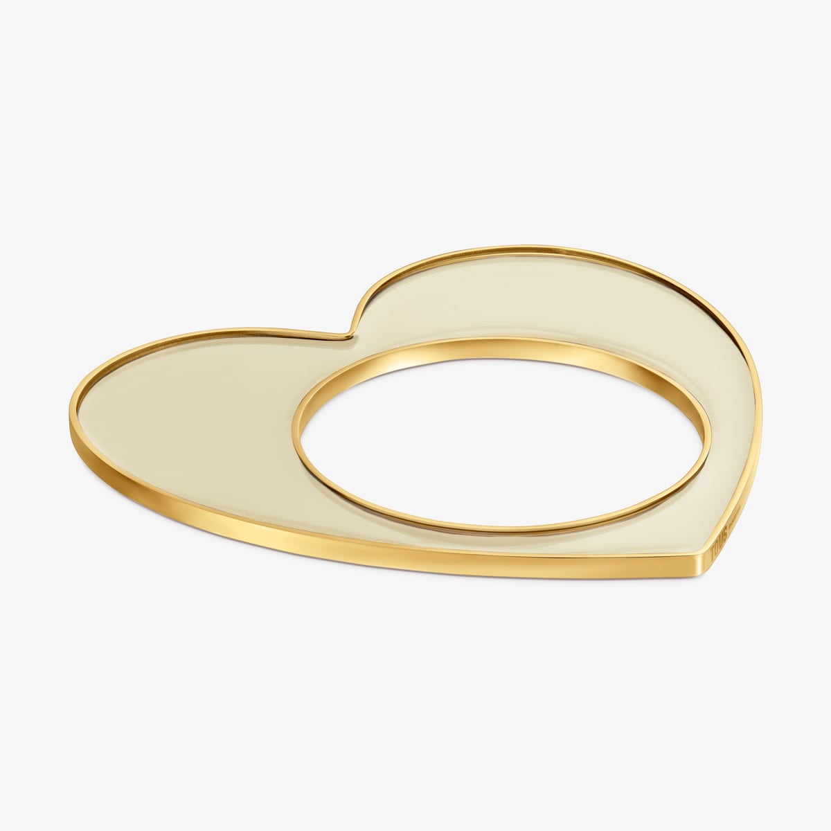 Tous - Pulsera Esclava Corazón De Acero Dorado Y Resina Blanca Galaxy - Blanco