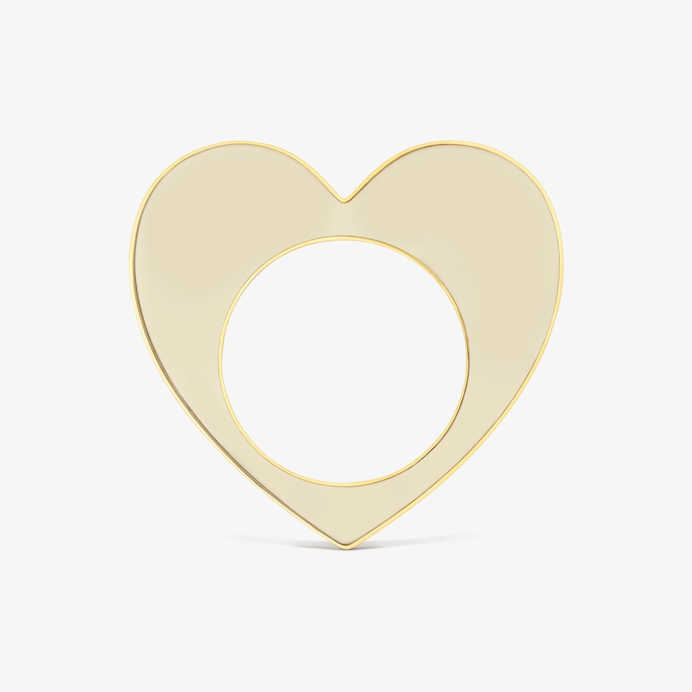 Bransoleta ze stali w kolorze złotym i białej żywicy z motywem serca TOUS Galaxy