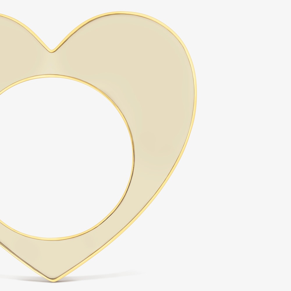 Bransoleta ze stali w kolorze złotym i białej żywicy z motywem serca TOUS Galaxy