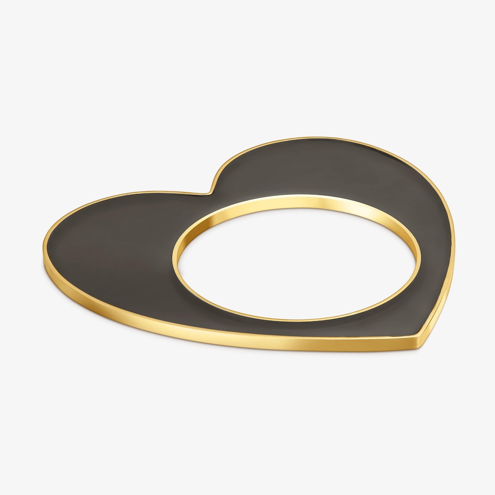 Bransoleta ze stali w kolorze złotym i czarnej żywicy z motywem serca TOUS Galaxy