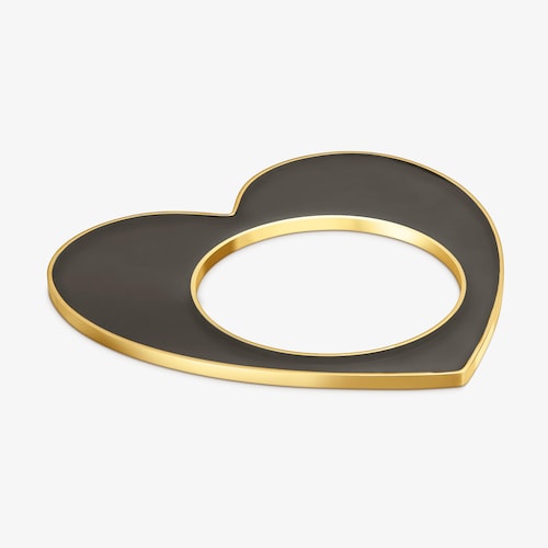 Bransoleta ze stali w kolorze złotym i czarnej żywicy z motywem serca TOUS Galaxy