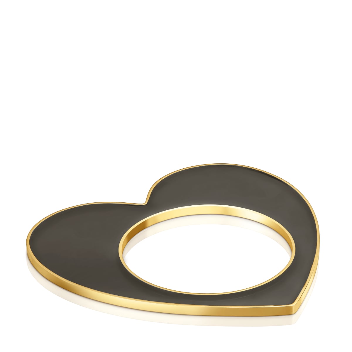 Tous - Pulsera Esclava Corazón De Acero Dorado Y Resina Negra Galaxy - Negro