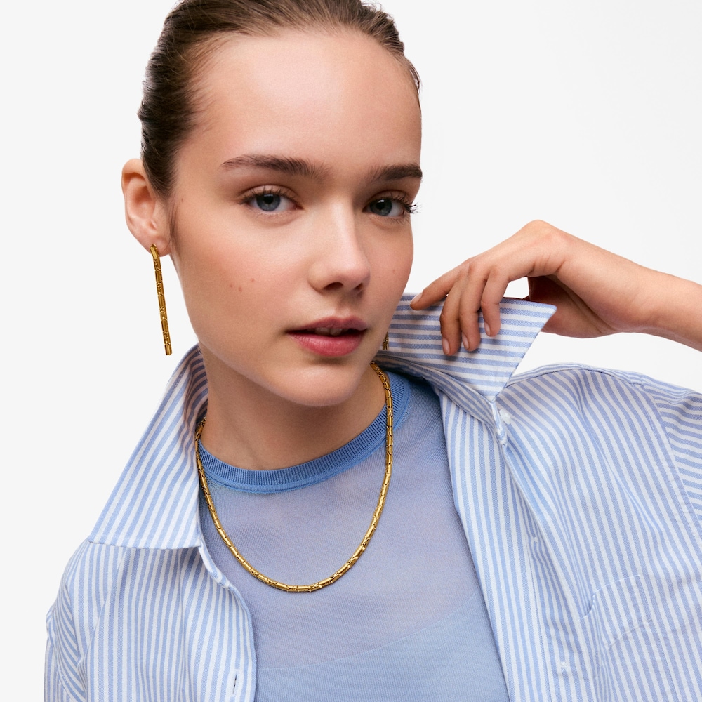 Short gold-colored articulated steel Necklace TOUS Carrusel