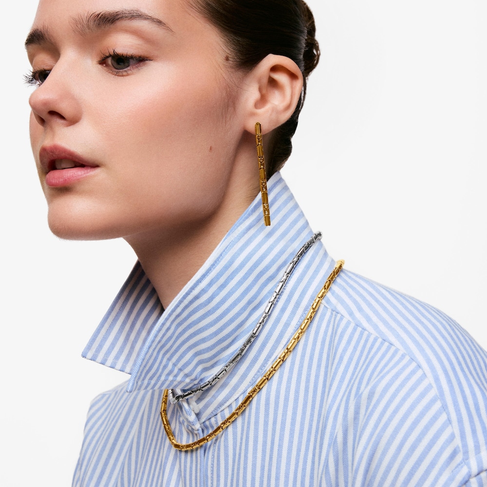 Short gold-colored articulated steel Necklace TOUS Carrusel