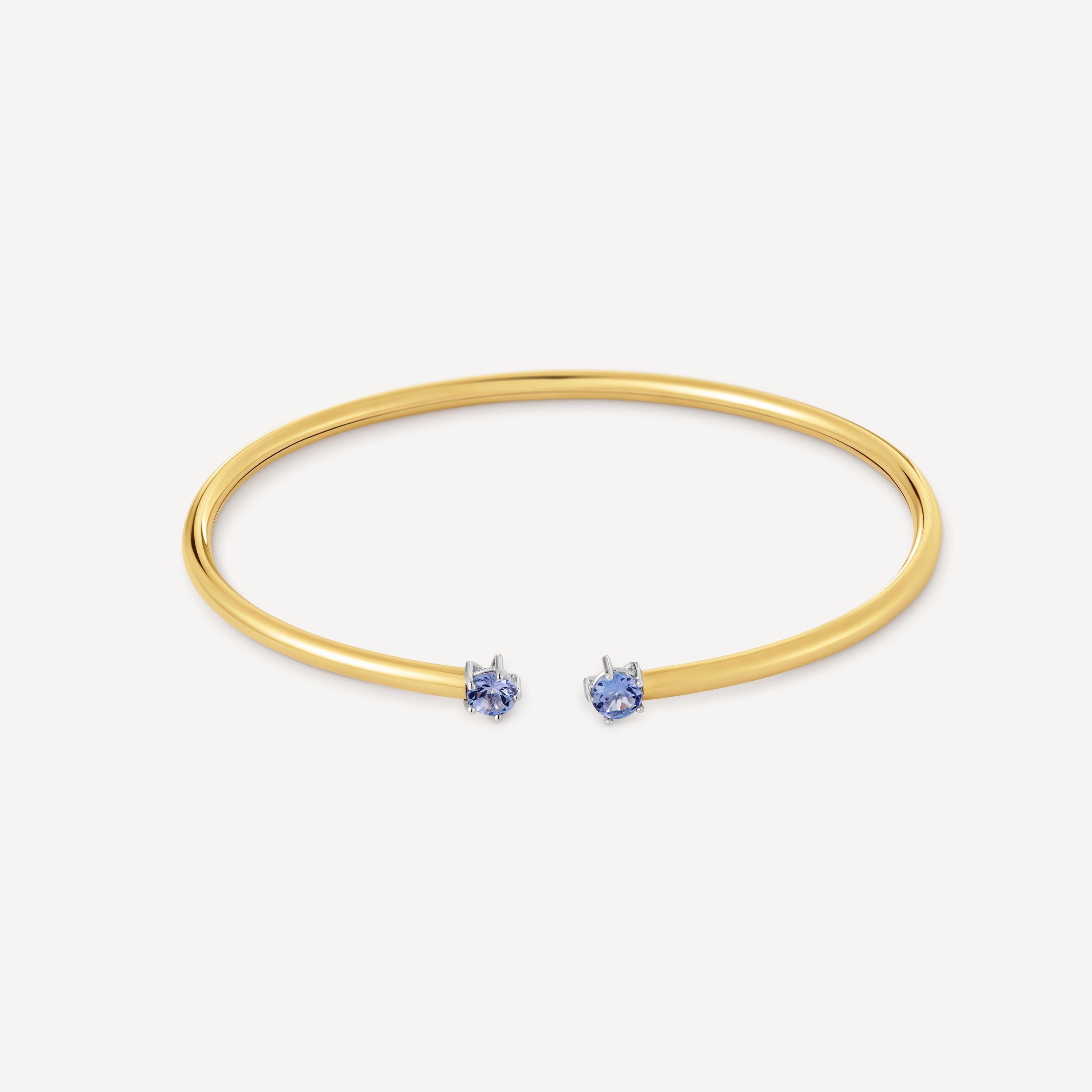 White gold Bangle with tanzanites TOUS ATELIER 