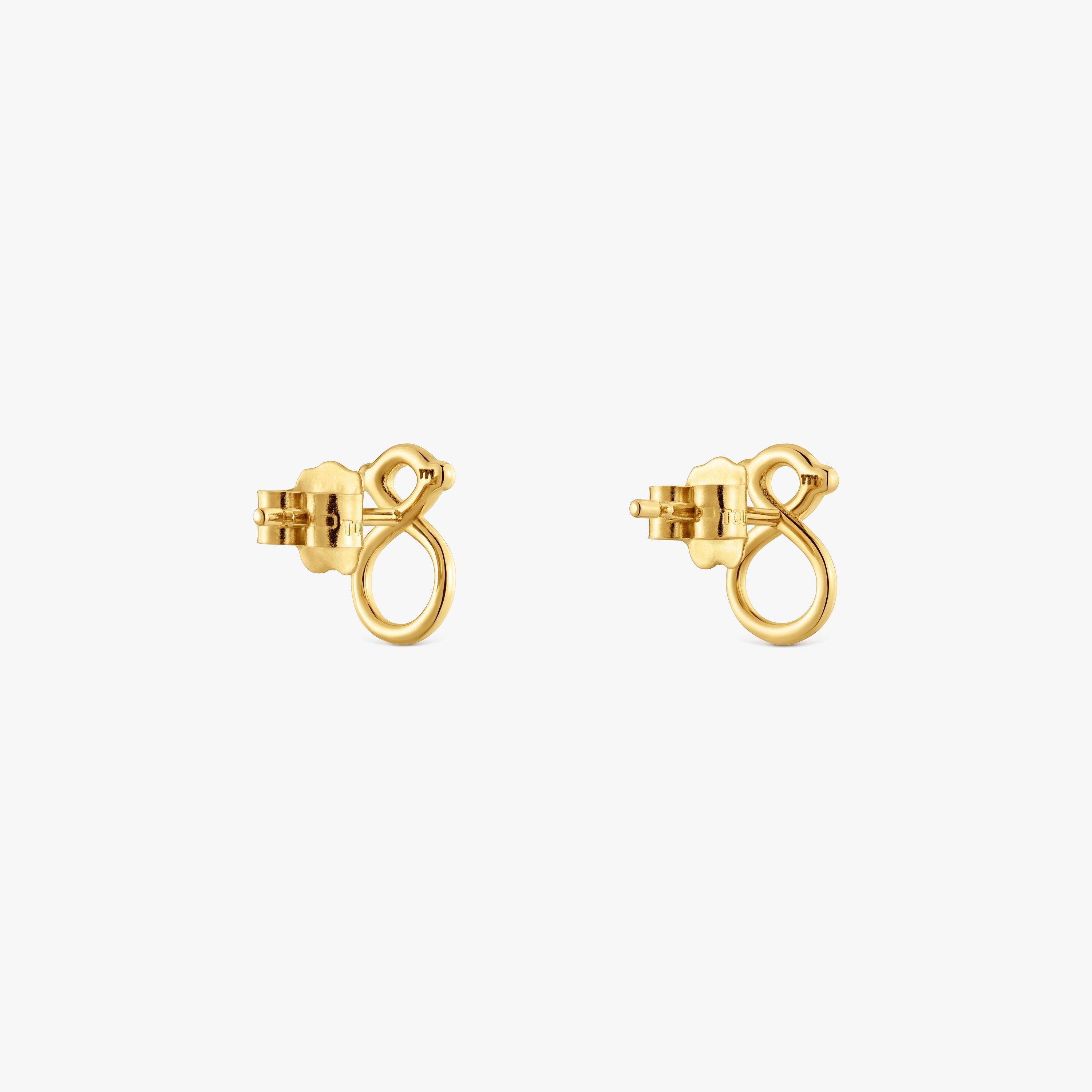 mm 9kt gold bear-motif Earrings TOUS Infinity