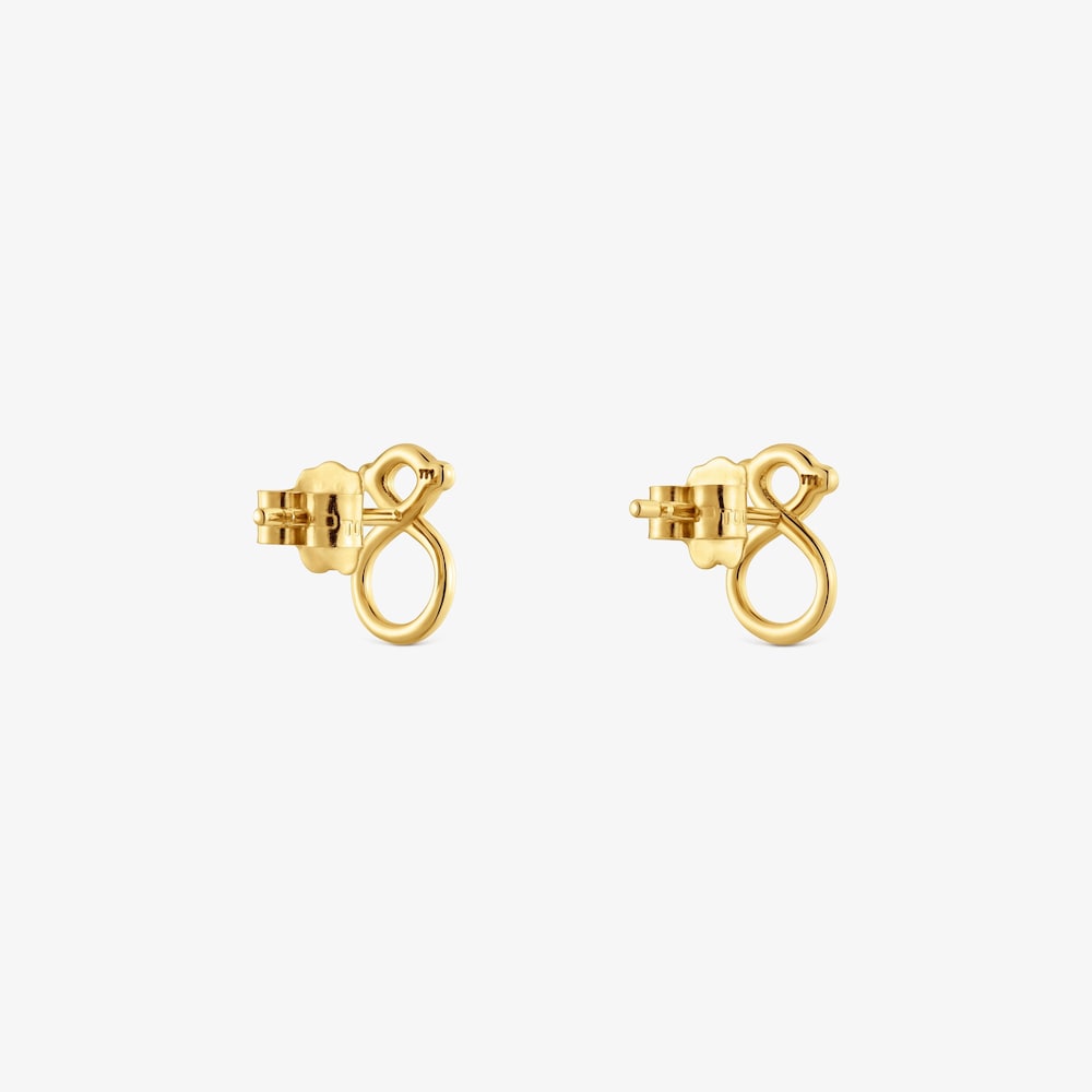 10&nbsp;mm 9kt gold bear-motif Earrings TOUS Infinity