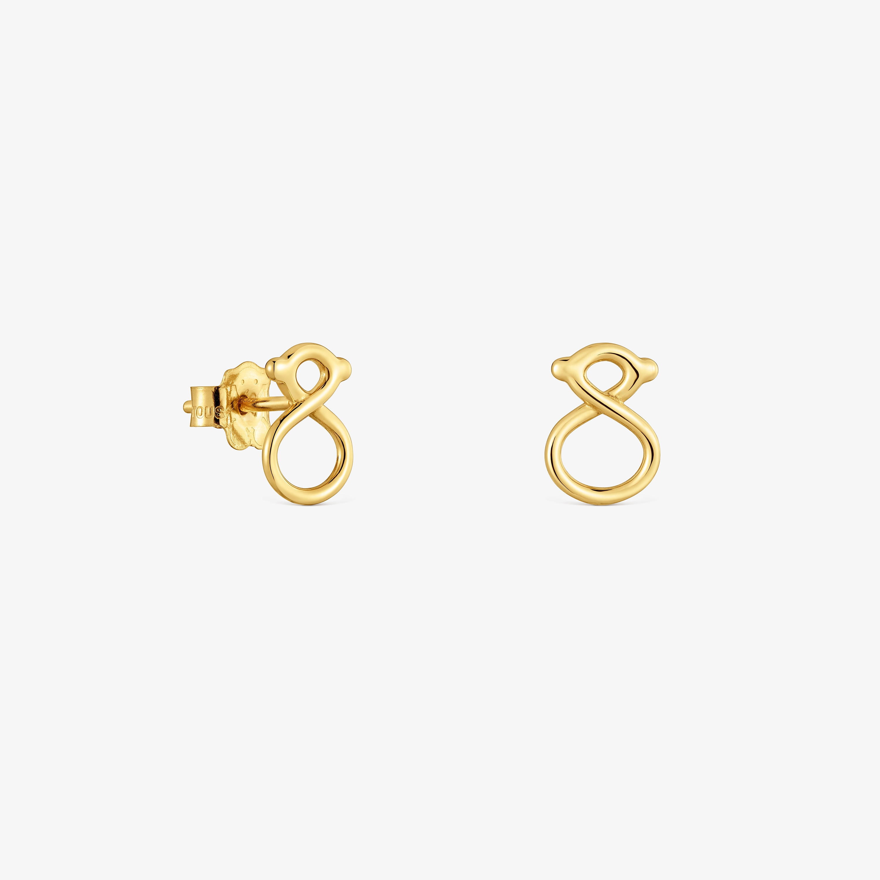 mm 9kt gold bear-motif Earrings TOUS Infinity