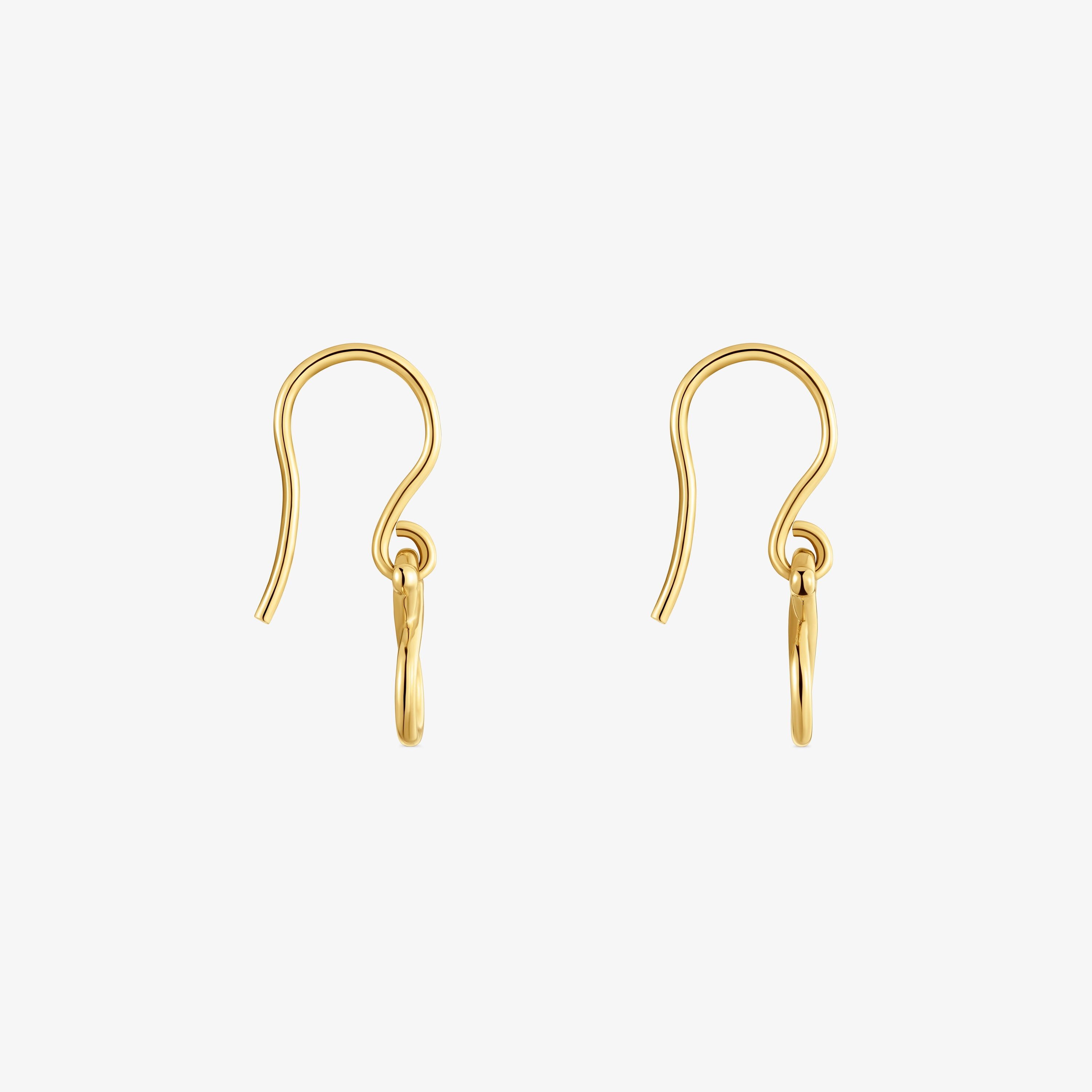 9kt gold bear-motif Hook earrings TOUS Infinity