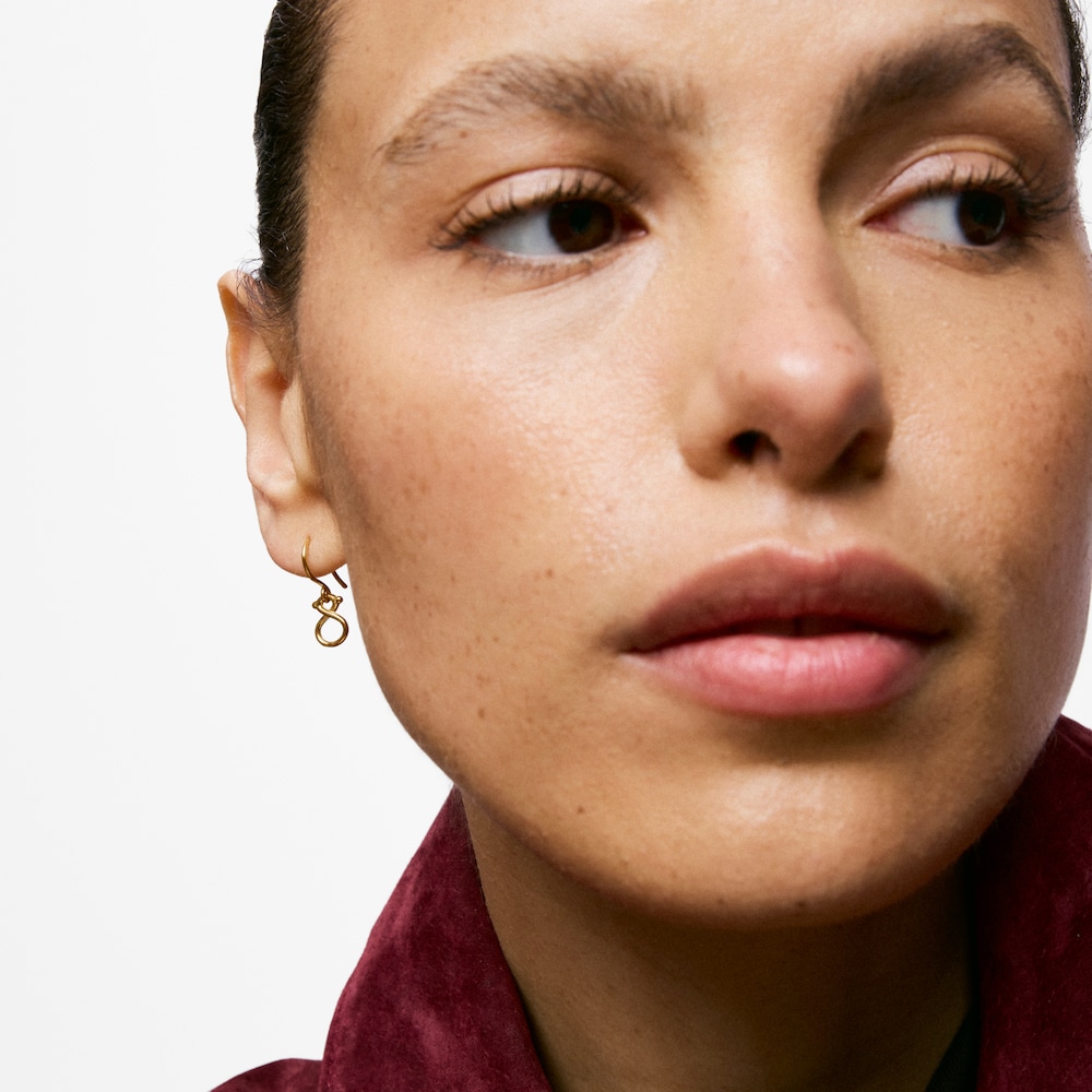 Ohrh&auml;nger aus 9&nbsp;kt Gold mit B&auml;renmotiv TOUS Infinity